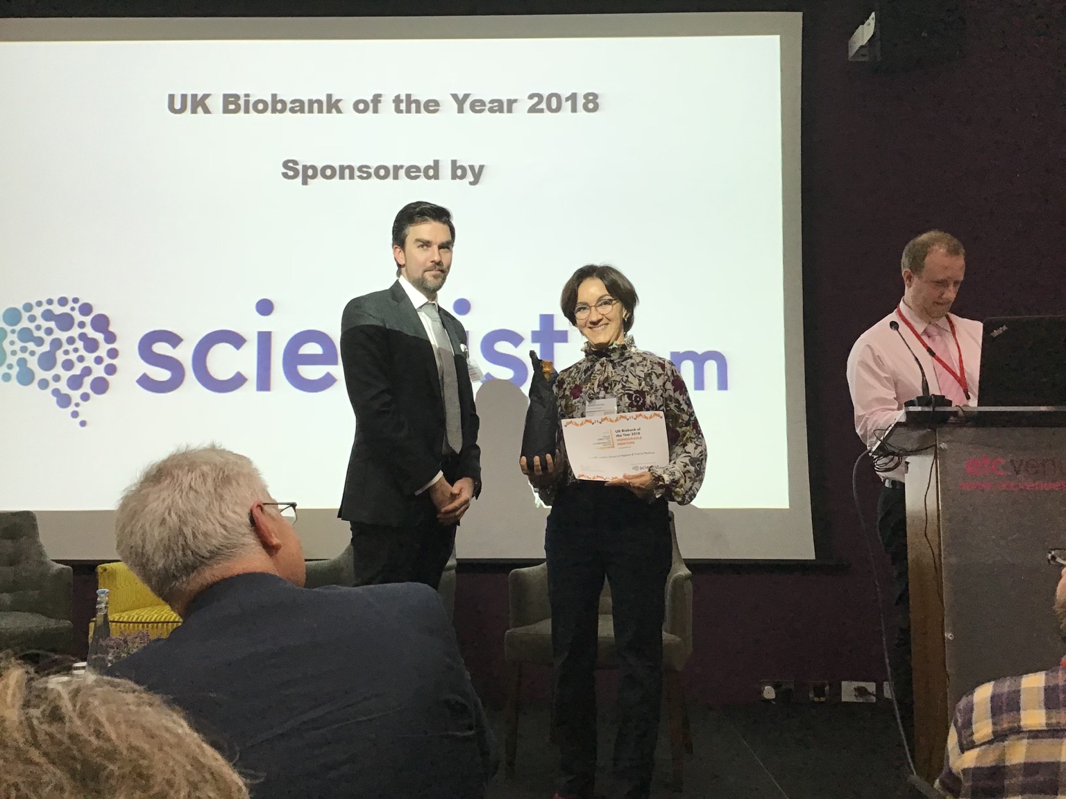 Eliana Collects the prize