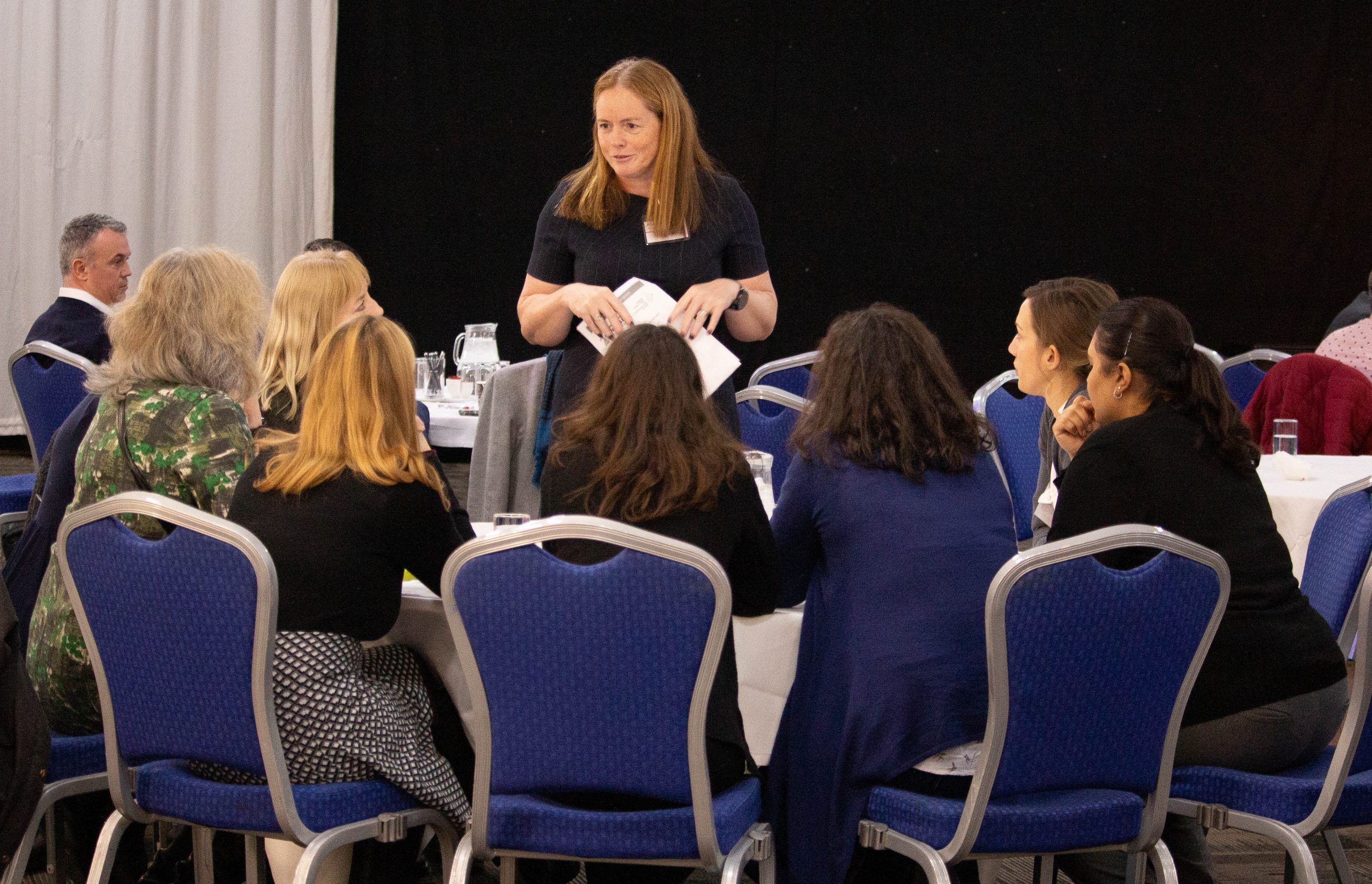 Kirstin and discussion table Kirstin and discussion table