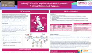 TommysReproductiveBiobank_PosterThumbnail Thumbnail image of Tommy's National Reproductive Health Biobank's poster entry to the UK Biobank of the Year Award