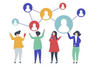 Cartoon of networking